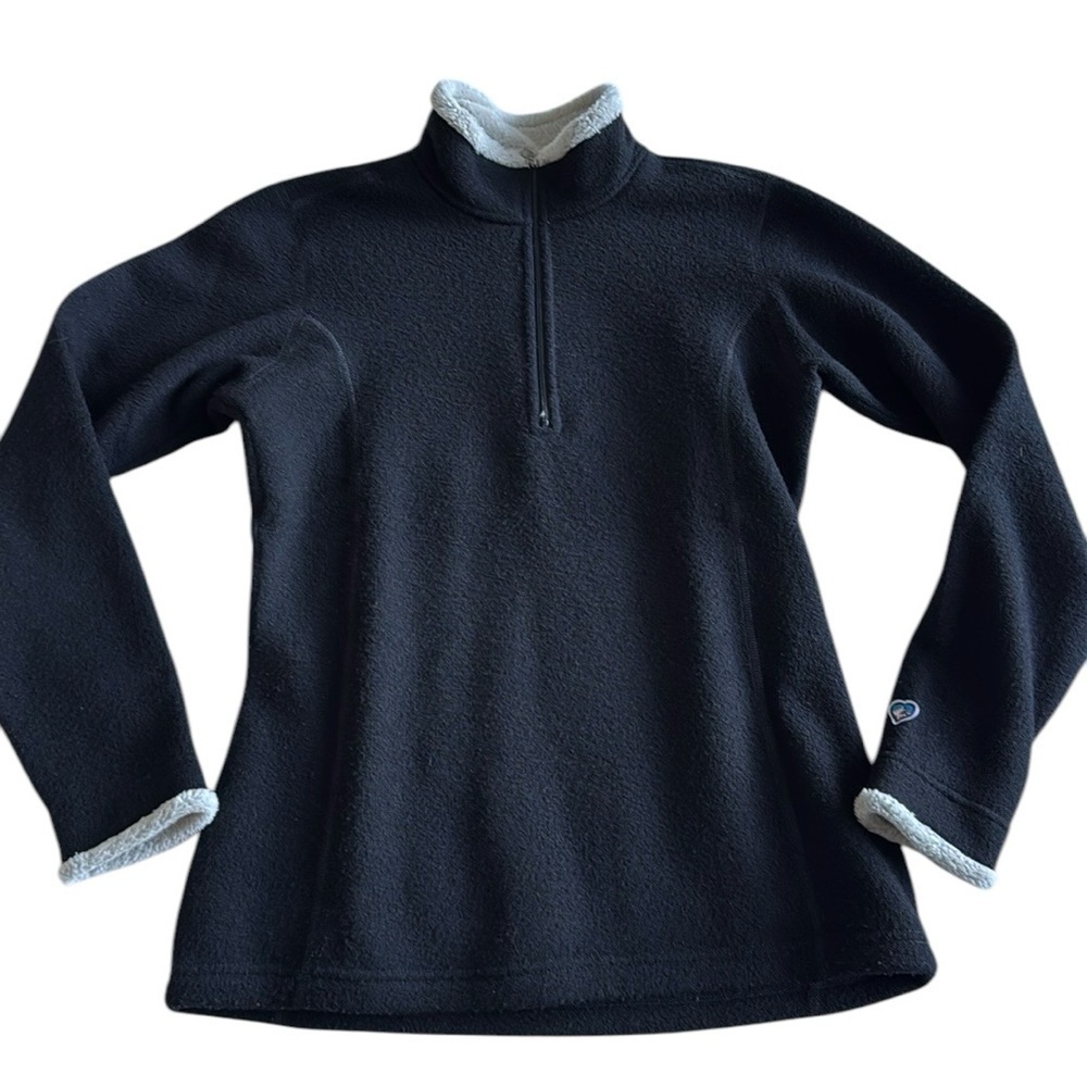 Kuhl “alfpaca” quarter zip sweater